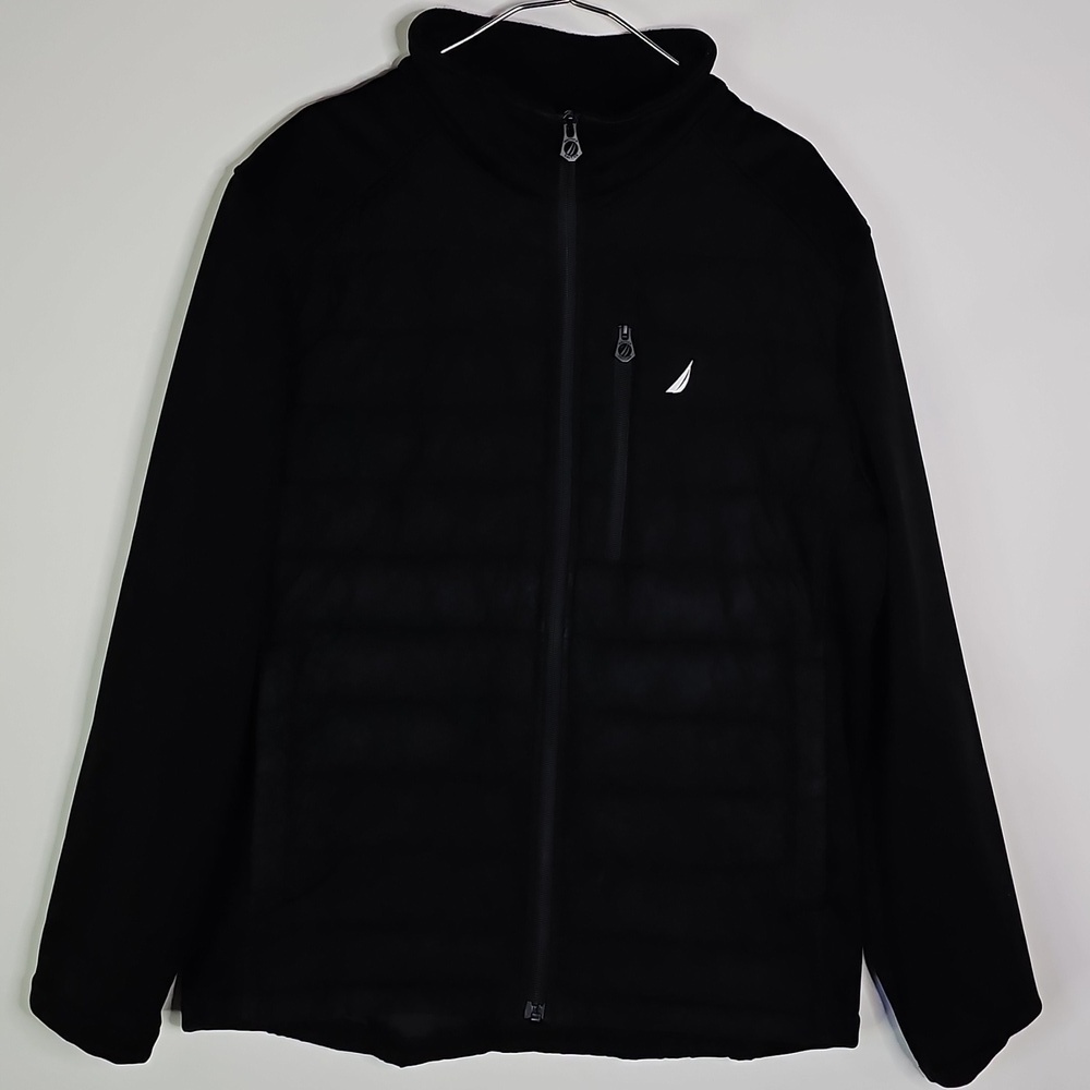 Nautica medium black zip up water resistant jacket